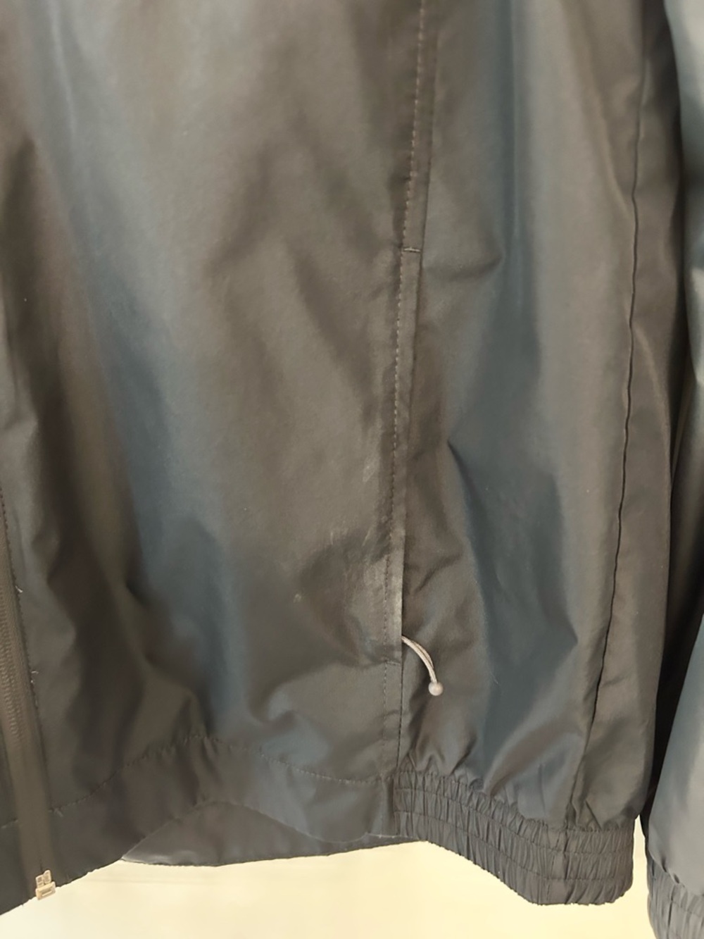 Goodfellow & Co Lightweight Hooded Jacket Small Gray Black Windbreaker Full Zip - Picture 3 of 4
